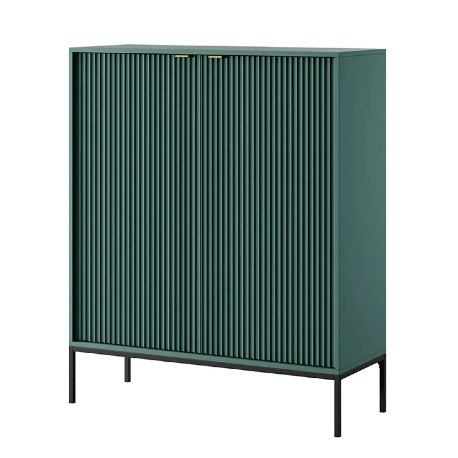 Credenza alta 104x125h cm 2 ante soggiorno verde Alisa