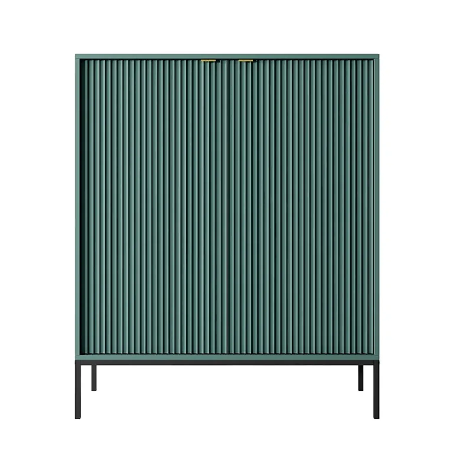 Credenza alta 104x125h cm 2 ante soggiorno verde Alisa