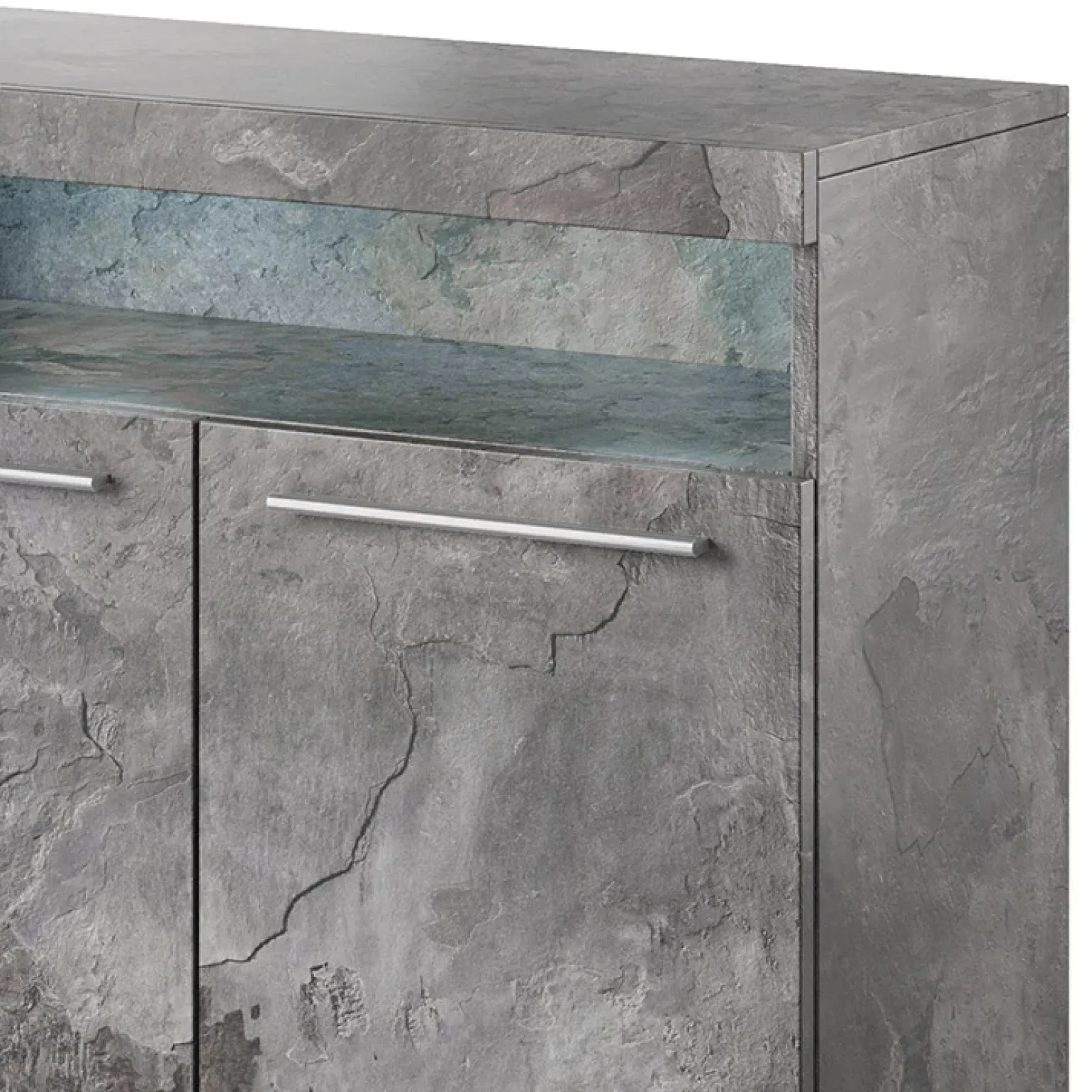 Credenza alta 91x92h cm 2 ante moderna ossido Frisk