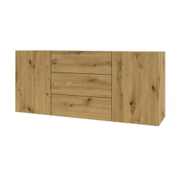 Credenza sospesa 140x63h cm moderna rovere Fusion
