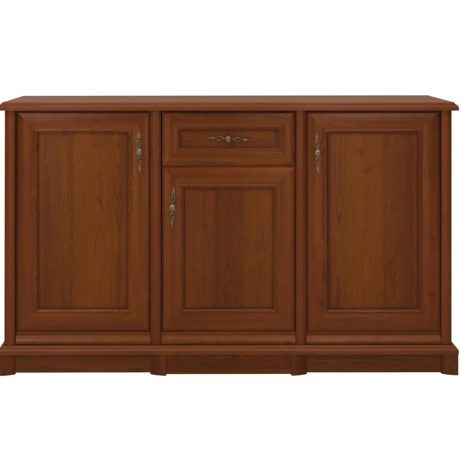 Credenza 153x90h cm 3 ante 1 cassetto arte povera noce Toscana