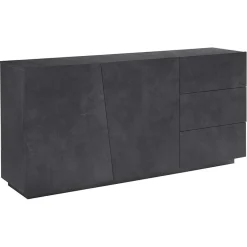 Credenza 180x86h cm 2 ante 3 cassetti ossido Candia 180 Gihome ®