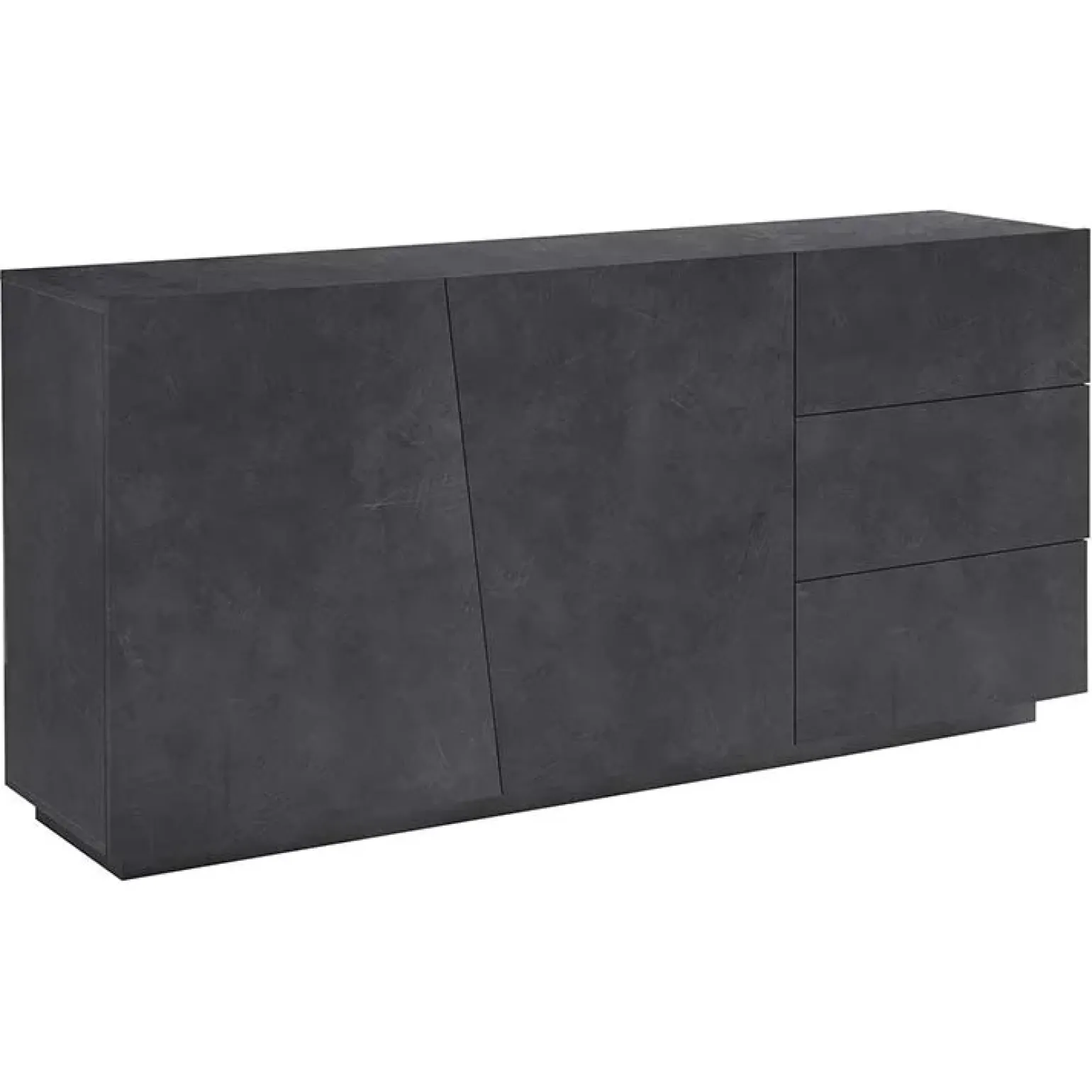 Credenza 180x86h cm 2 ante 3 cassetti ossido Candia 180 Gihome ®