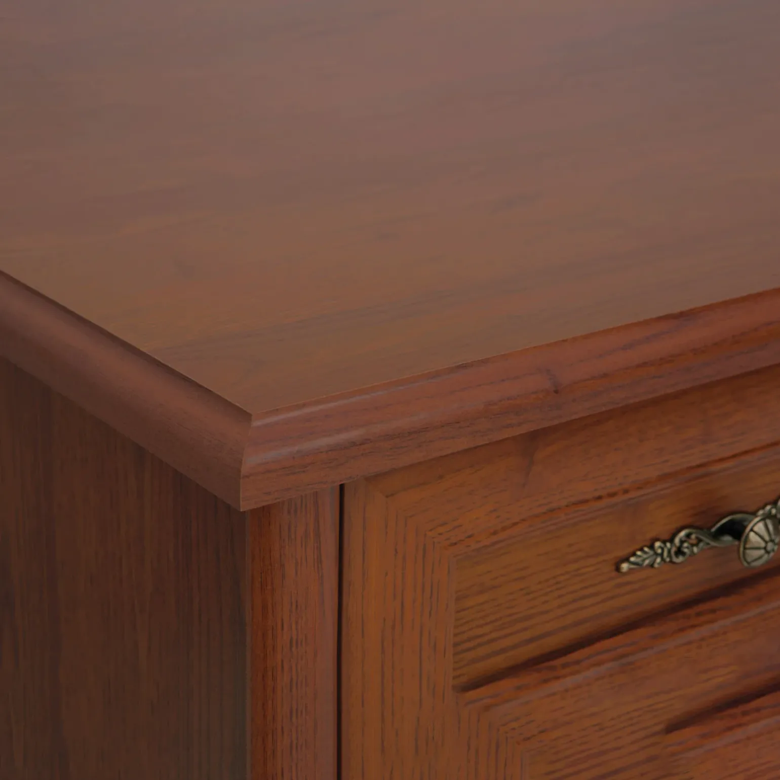 Credenza 101x90h cm 2 ante 2 cassetti arte povera noce Toscana