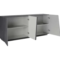 Credenza 200x86h cm 4 ante moderna ossido Candia Gihome®