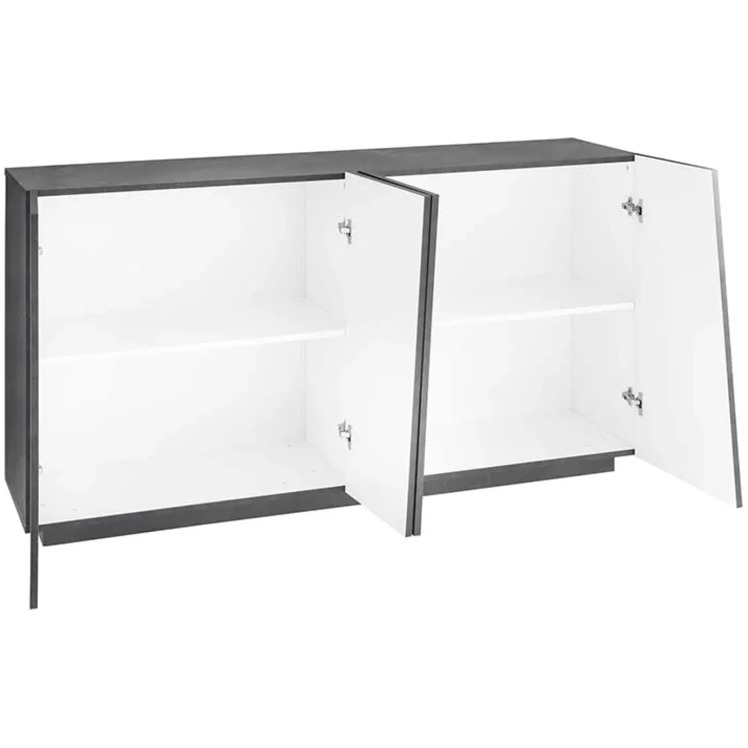 Credenza 159x86h cm 4 ante moderna ossido Candia Gihome®