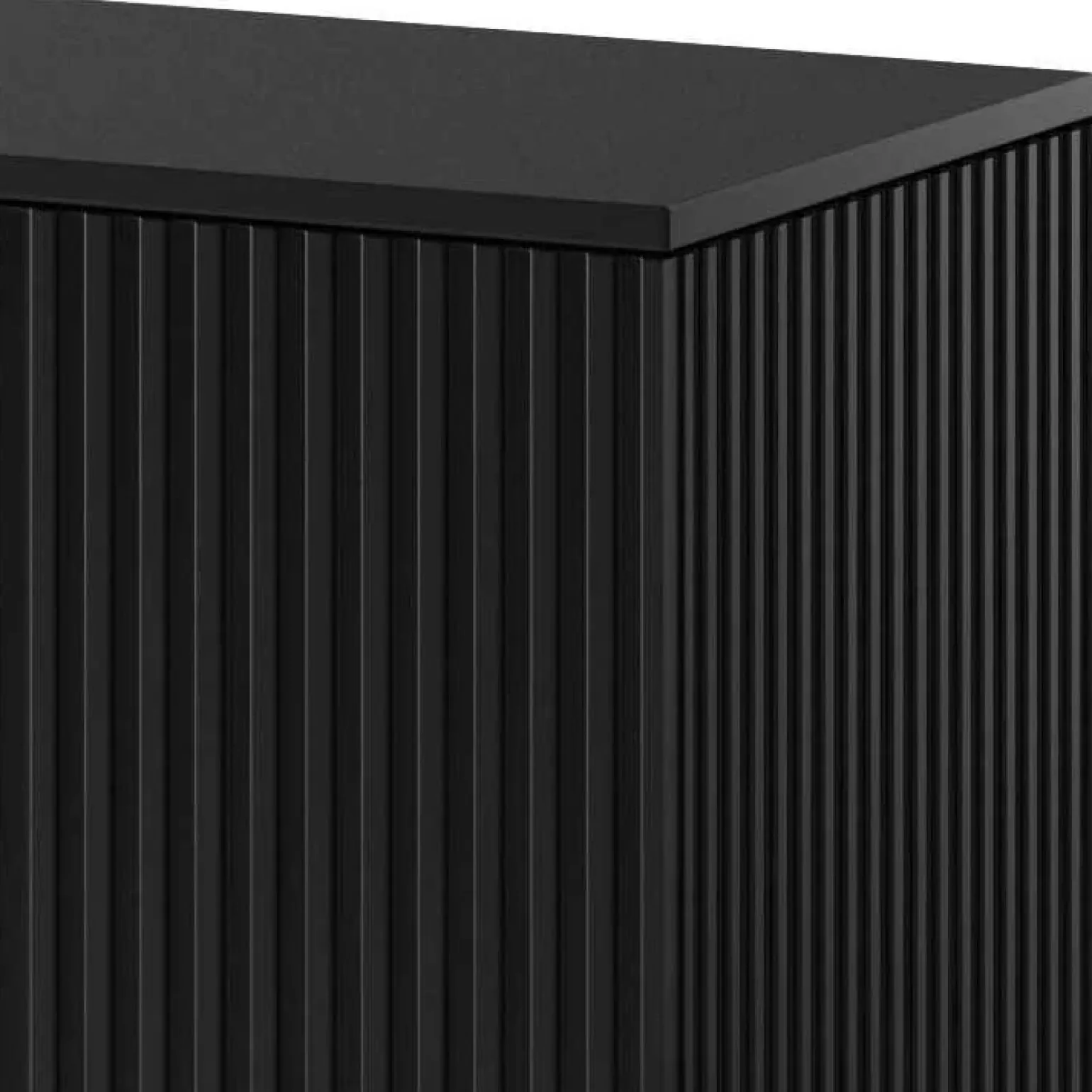 Credenza 160x82h cm soggiorno design industrial rovere nero Nandina