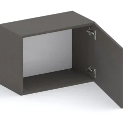 Cubo da terra 55x40h cm 1 anta reversibile ossido nero Sunset