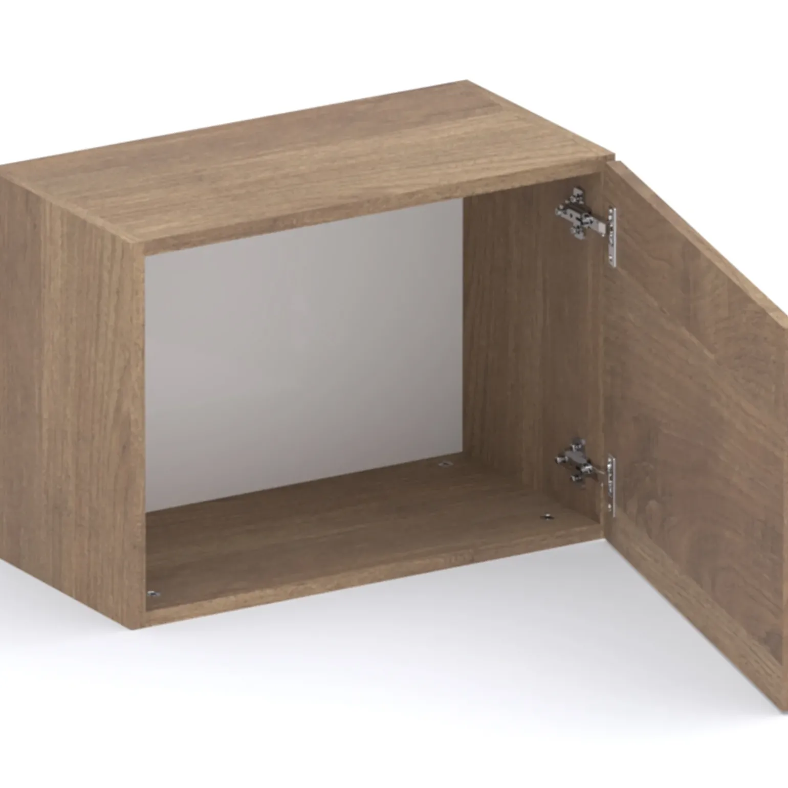 Cubo da terra 55x40h cm 1 anta reversibile rovere scuro Sunset