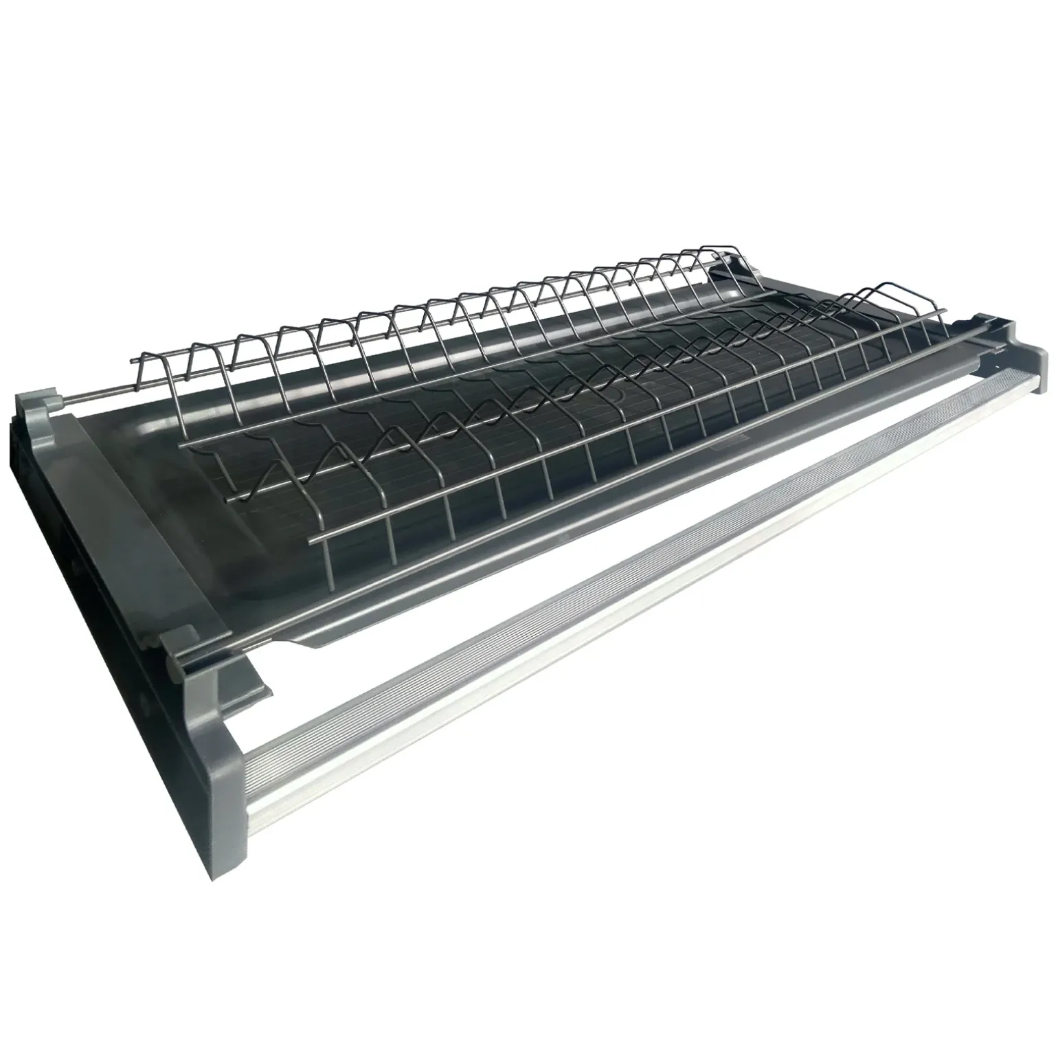 Cucina 255cm componibile lineare moderna antracite grigio pietra Gourmet Elegance