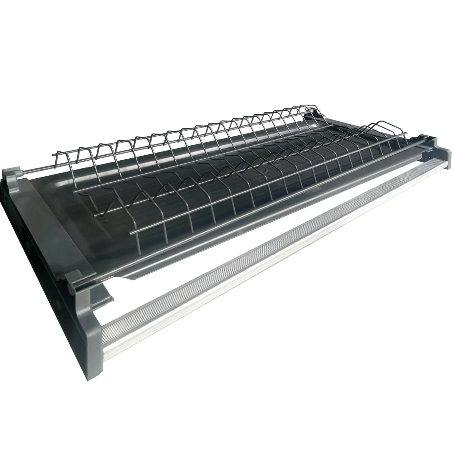 Cucina 255cm componibile lineare moderna antracite grigio pietra Gourmet Prestige