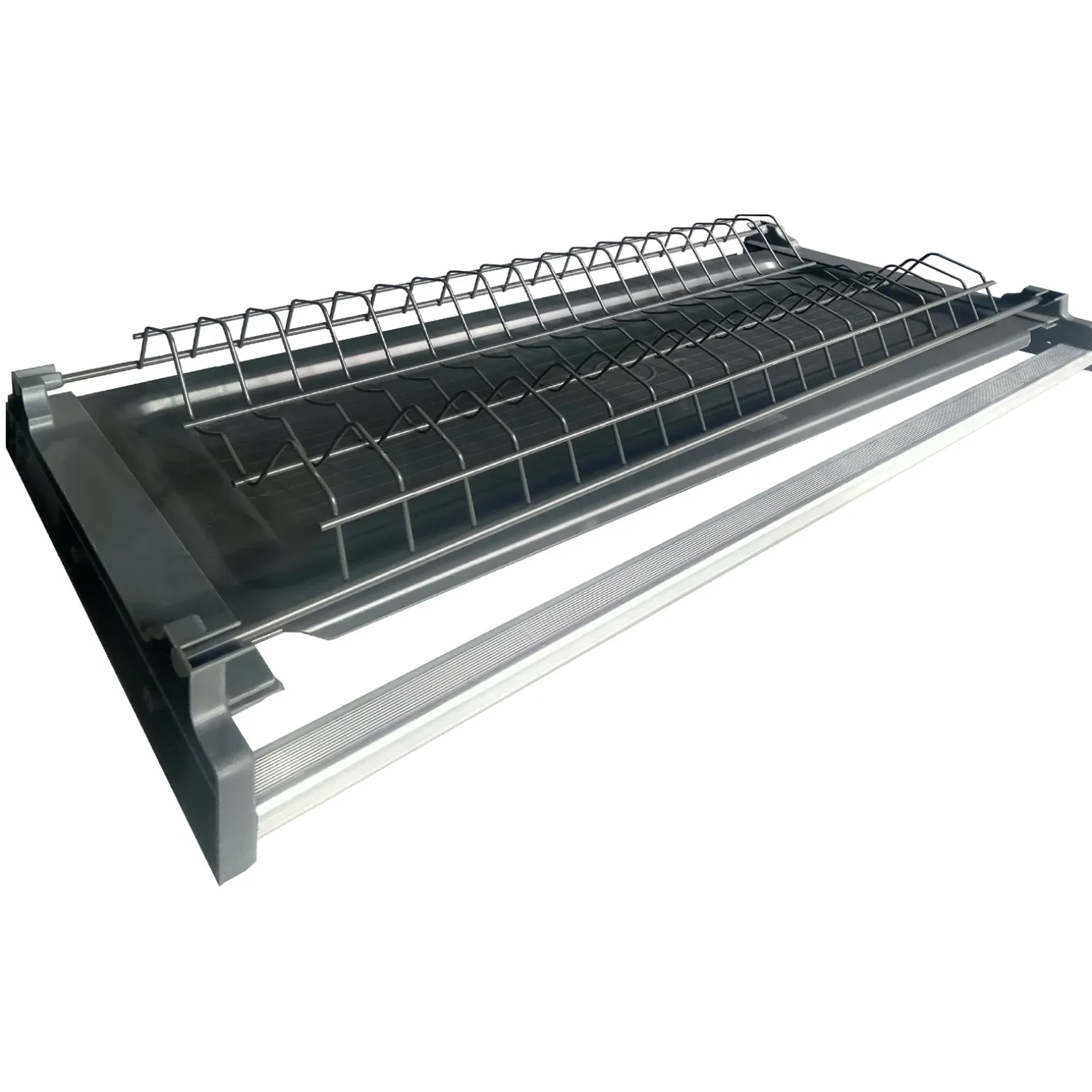 Cucina 255cm componibile lineare moderna bianco grigio pietra Gourmet Pure