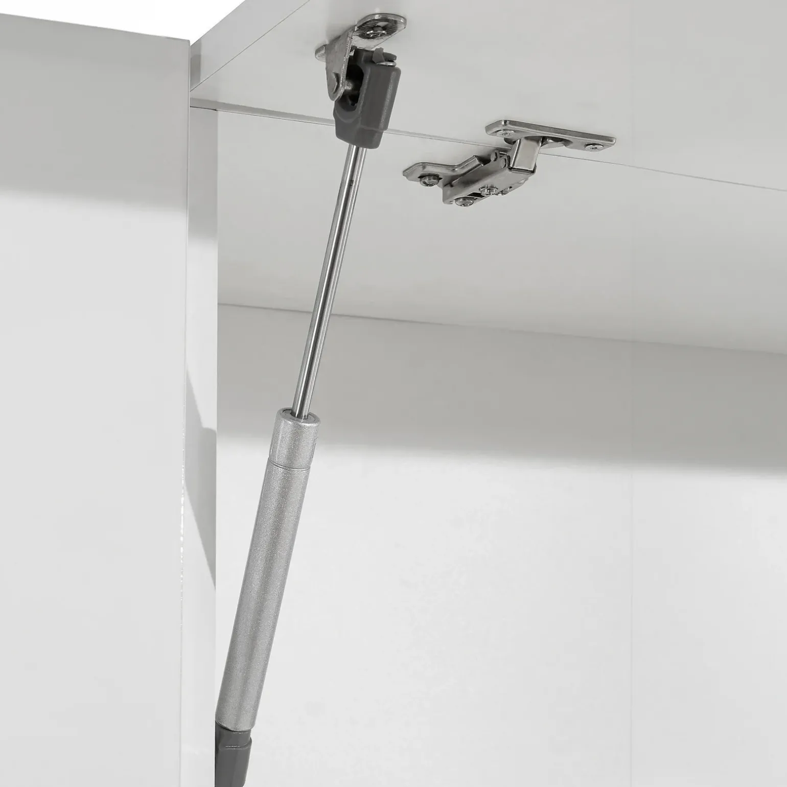 Cucina 255cm componibile lineare moderna bianco grigio pietra Gourmet Pure