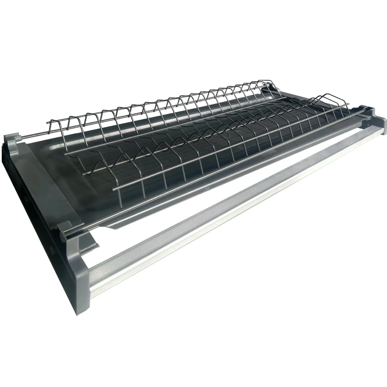 Cucina 255cm componibile lineare moderna antracite rovere Gourmet Pure