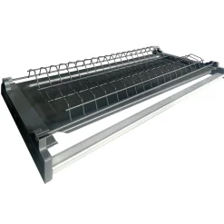 Cucina 255cm componibile lineare moderna antracite grigio pietra Gourmet Pure