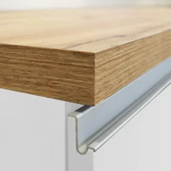 Cucina 255cm componibile lineare moderna bianco rovere Gourmet Prestige