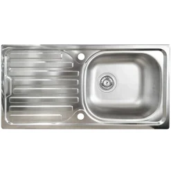 Cucina 255cm componibile lineare moderna bianco grigio pietra Gourmet Elegance