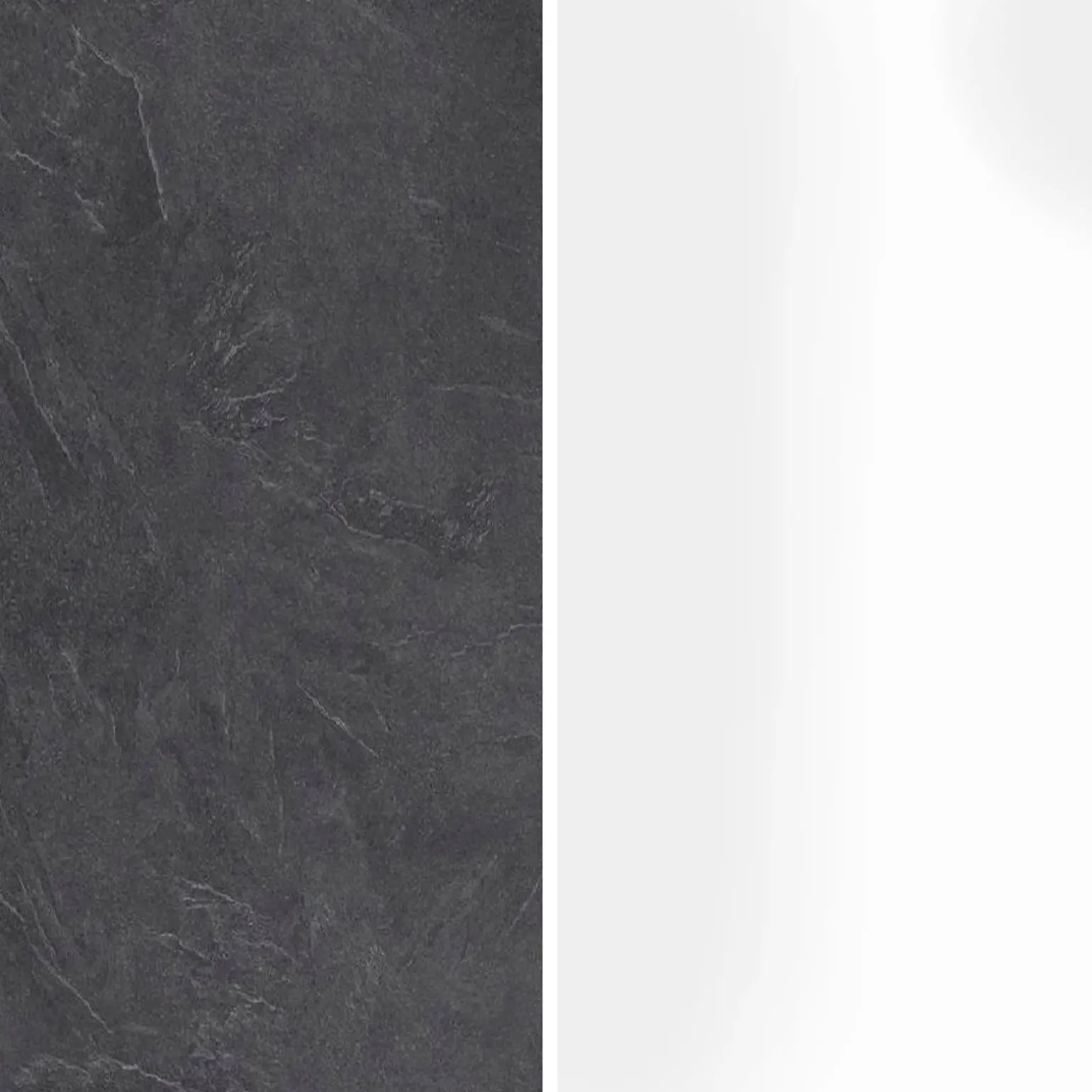 Cucina 255cm componibile lineare moderna bianco grigio pietra Gourmet Elegance