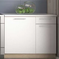 Cucina 240cm moderna componibile bianca rovere Urban