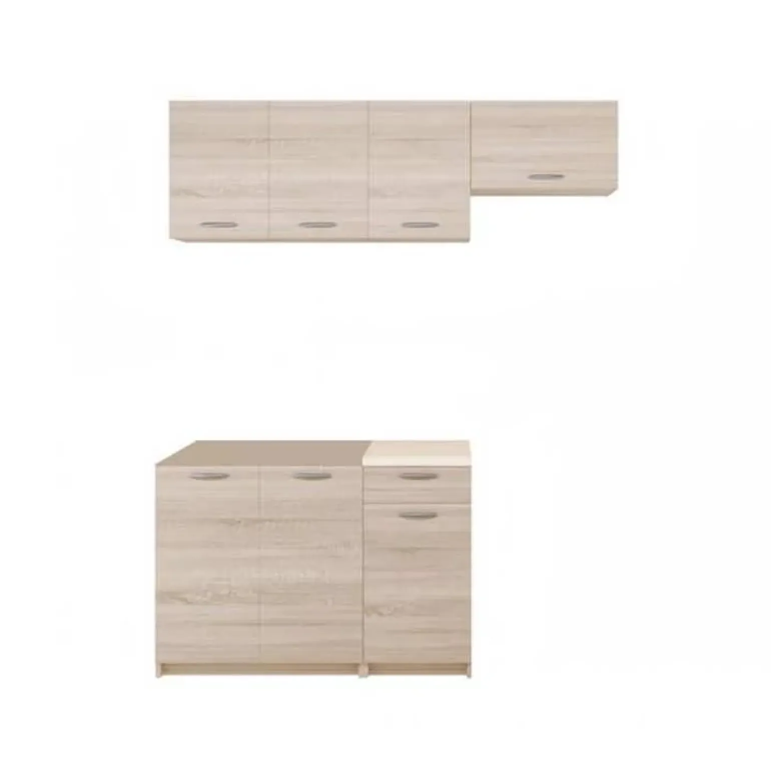 Cucina 180cm moderna lineare componibile rovere sonoma Dalia