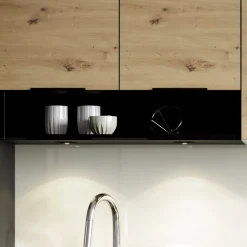 Cucina moderna componibile 240cm quercia nero Terry
