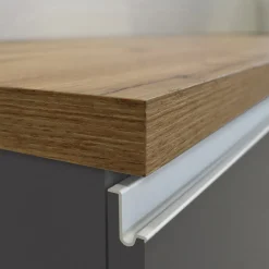Dispensa cucina bassa 30x85h cm scorrevole antracite rovere Gourmet