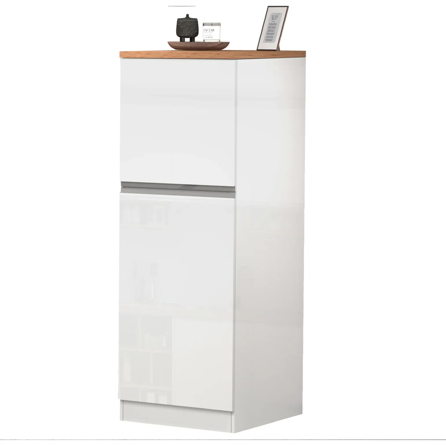 Dispensa cucina 60x165h cm 4 ripiani bianco rovere Gourmet