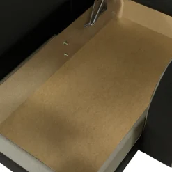 Divano angolare letto 238x147cm 3 posti grigio nero Flow