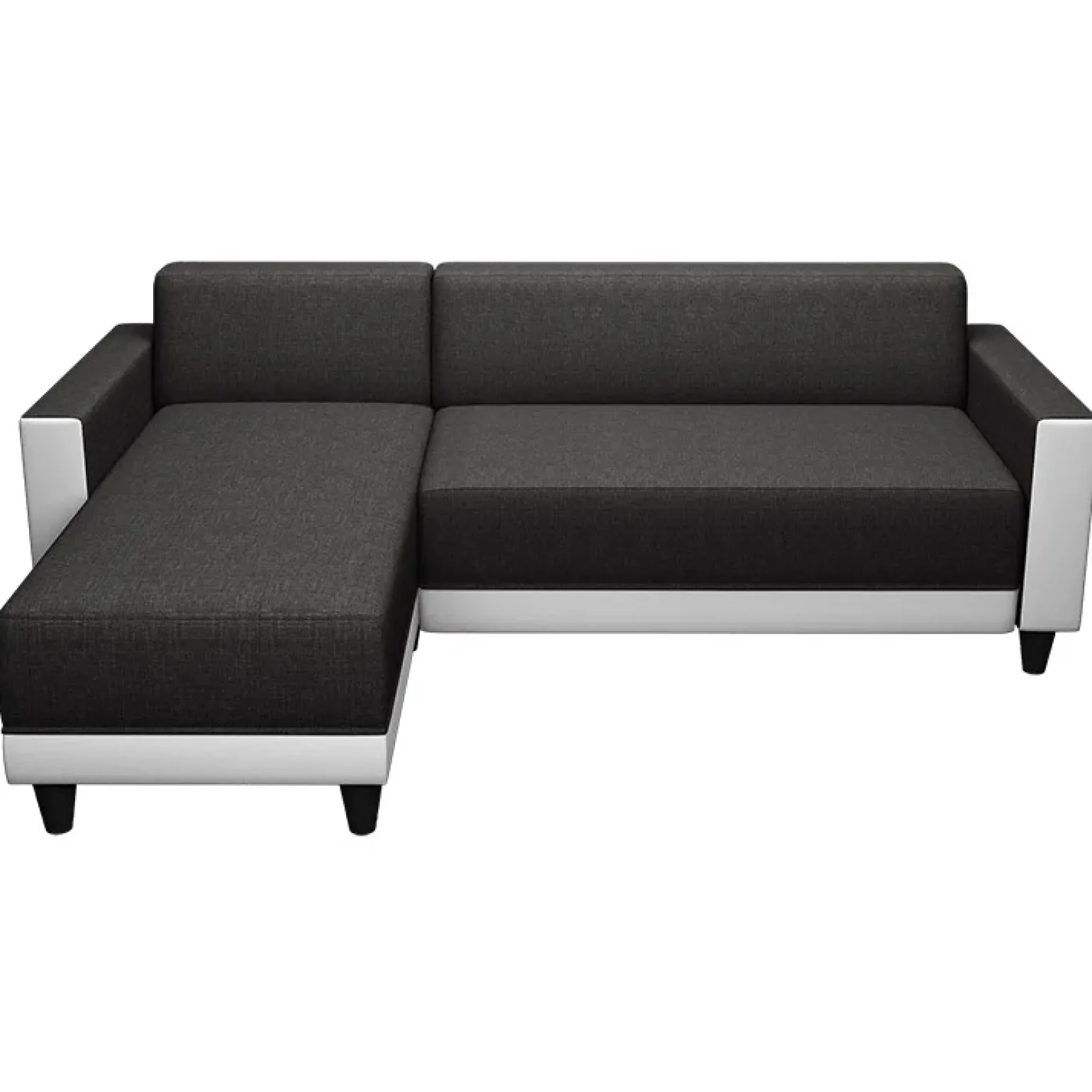 Divano angolare reversibile 3 posti 197cm bianco antracite Sullivan