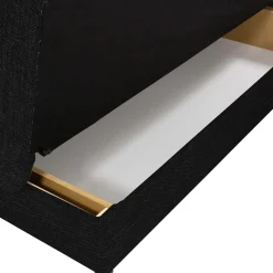 Divano letto 2 posti 192cm matrimoniale senza braccioli grigio nero Joby
