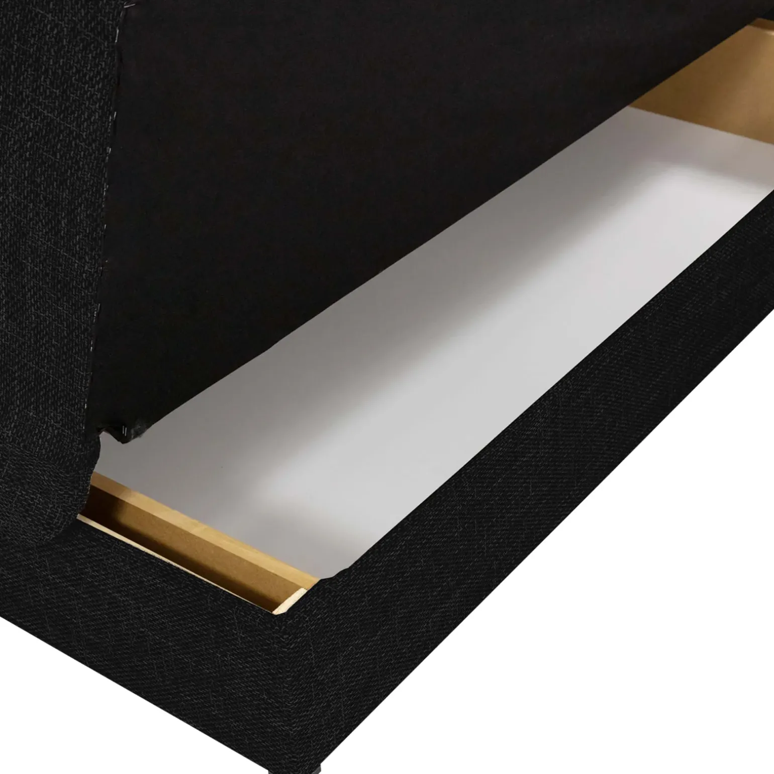 Divano letto 2 posti 192cm matrimoniale senza braccioli grigio nero Joby