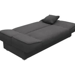 Divano letto 2 posti 182cm pieghevole senza braccioli grigio scuro Rollo