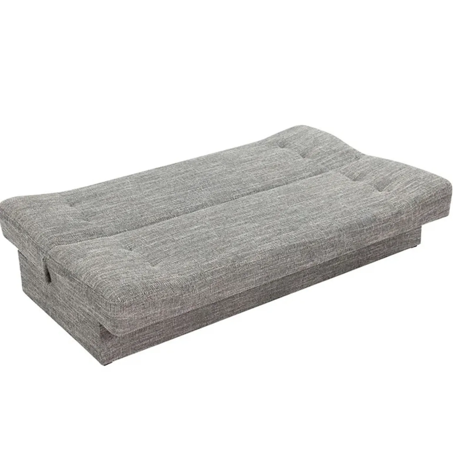 Divano letto 2 posti matrimoniale senza braccioli 192cm grigio beige Joby