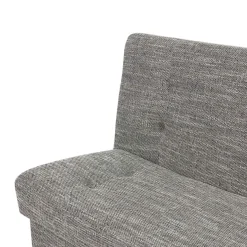 Divano letto 2 posti matrimoniale senza braccioli 192cm grigio beige Joby