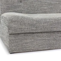 Divano letto 2 posti matrimoniale senza braccioli 192cm grigio beige Joby