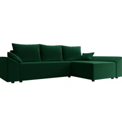 Divano letto 3 posti 240x145cm matrimoniale angolare verde Appia