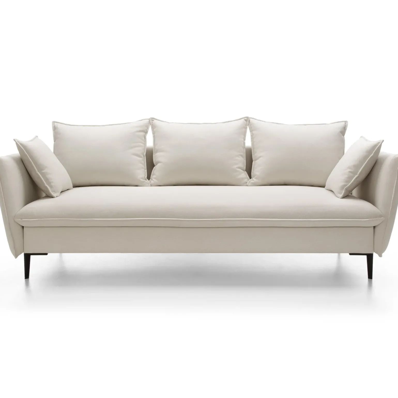 Divano letto 3 posti 237x105cm tessuto bianco Tranquil