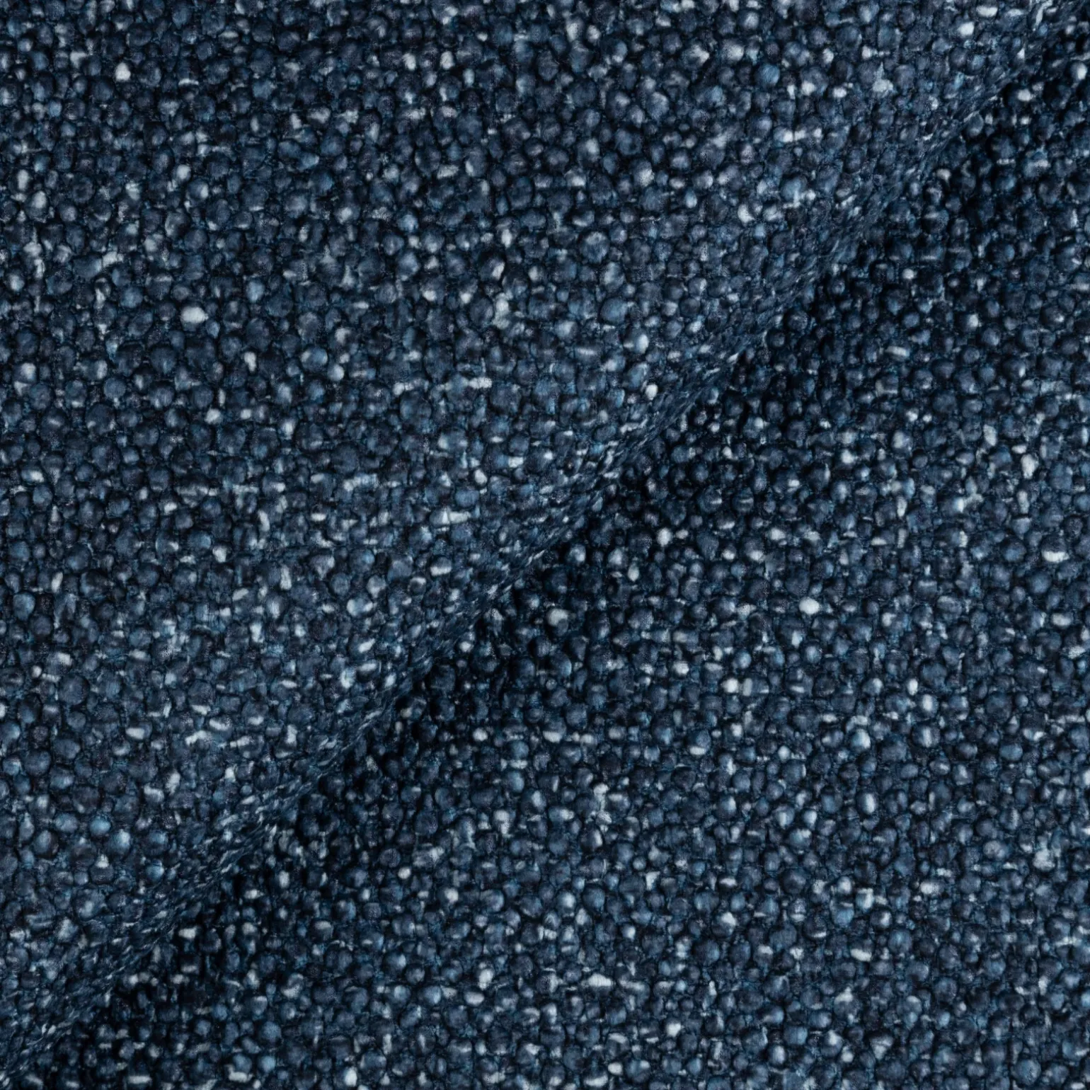 Divano letto angolare sinistra 3 posti 260x180cm tessuto bouclè blu Repose