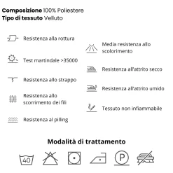 Divano letto angolare sinistro 3 posti 258x167cm tessuto blu Lushify