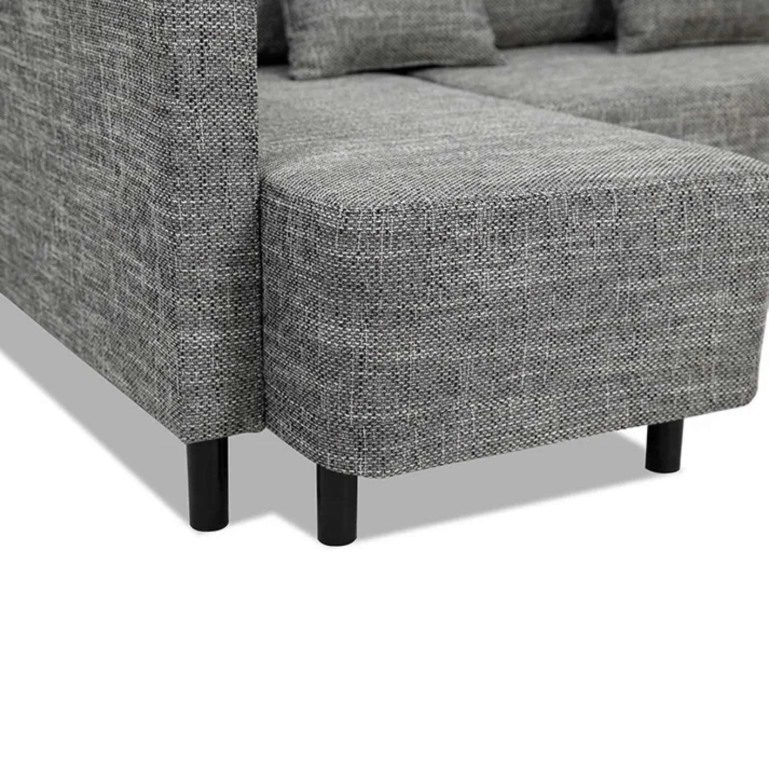 Divano letto matrimoniale 3 posti 205cm grigio chiaro e scuro Connie