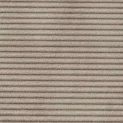 Divano letto matrimoniale 3 posti 245x90cm velluto a coste tortora Ploffy