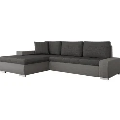 Divano letto matrimoniale 3 posti 265cm grigio chiaro e scuro Bette