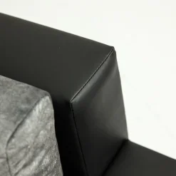 Divano letto matrimoniale angolare 3 posti 274cm grigio nero Apollina