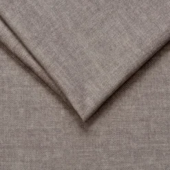 Divano letto regolabile angolare destro 5 posti 353x214cm tessuto tortora scuro Calmora