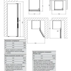 Frigorifero 320L libera installazione doppia porta grigio Atlantic
