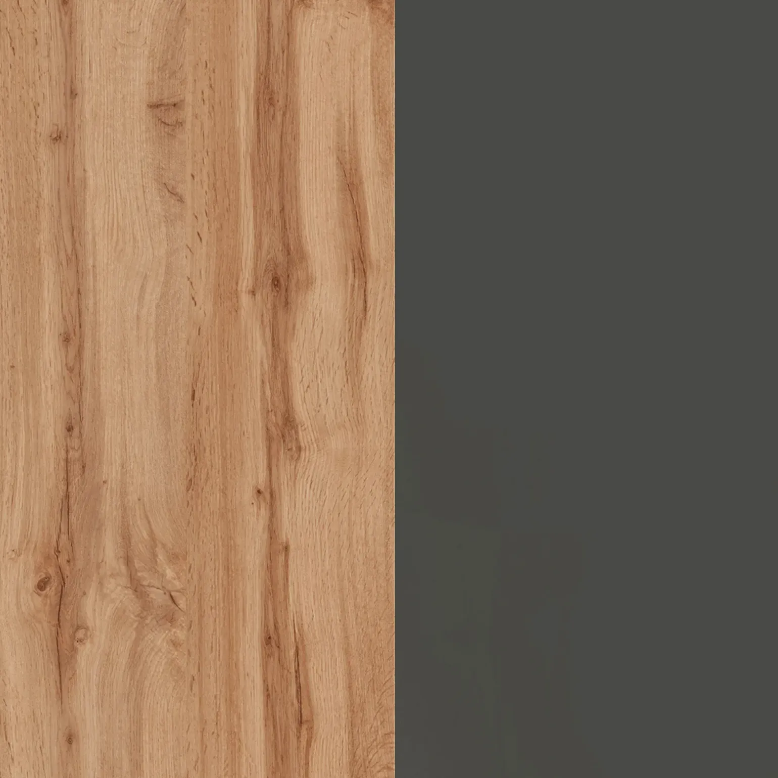 Isola cucina centrale 125x90cm antracite piano rovere Gourmet