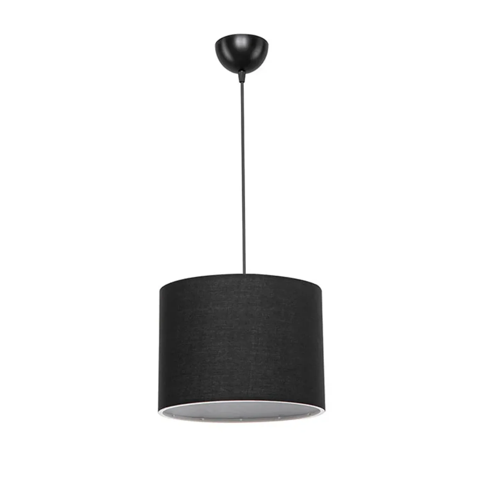 Lampadario 22x60cm da soffitto moderno nero Frabosa