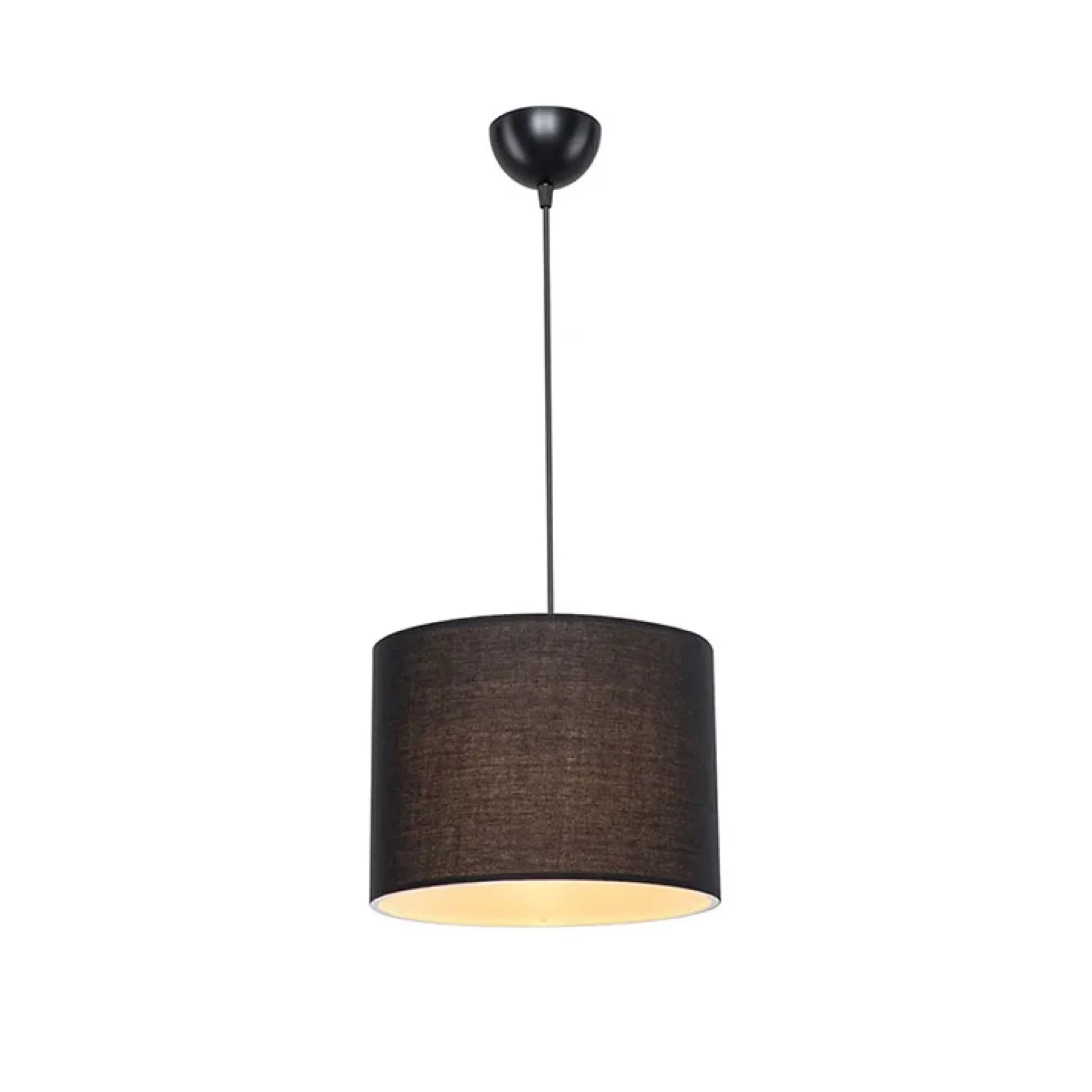 Lampadario 22x60cm da soffitto moderno nero Frabosa
