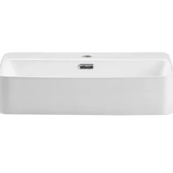 Lavabo bagno da appoggio 55x38cm ceramica bianco Spigol