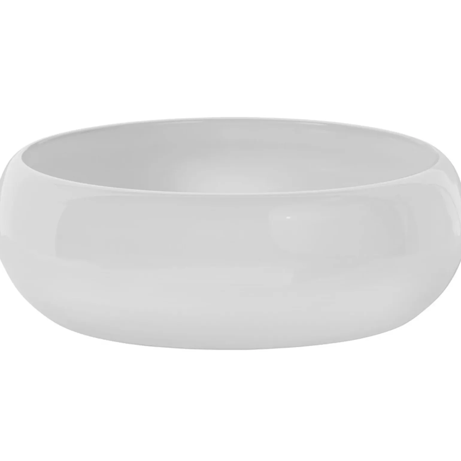 Lavabo bagno da appoggio 36x36cm ceramica bianco Roll
